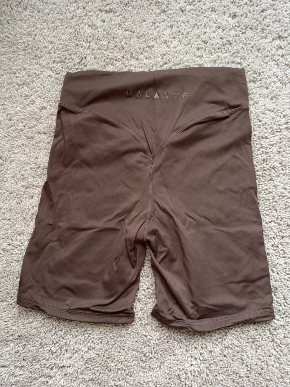 Balance Athletica Brown High-Waist Athletic Shorts